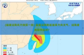 (福建沿海风力预报一周) 福建沿海地区迎来大风天气，沿海居民如何应对？