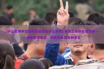 (什么乾坤未定你我皆是黑马什么意思) 赛场上咱都是潜力股——揭秘乾坤未定，你我皆是黑马的含义